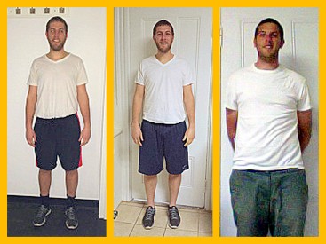 Jeff's Six Week #HBTransformation. First picture is week 1 and the third is week 6!